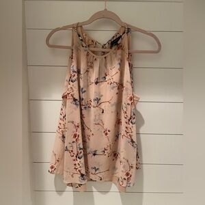 White House Black Market Floral Sleeveless Top